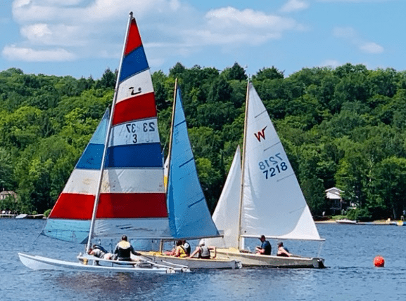 Photo of sailboats participating in a regatta