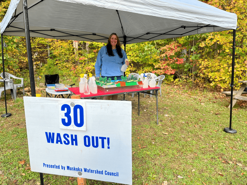 The MWC activity centre at the 2024 Haliburton-Muskoka-Kawartha Children's Water Festival